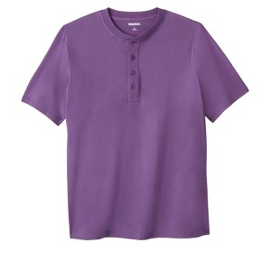 KingSize Men's Big & Tall Shrink-Less Lightweight Henley T-Shirt - 1 of 4