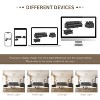 Whisen Oversized Modern Sofa Module for Modular Sectional Sofa, Wide Seat Chenille Armchair with Pillows - 4 of 4