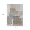 HomeRoots 8' X 10' Taupe And Gray Abstract Washable Indoor Outdoor Area Rug - 3 of 4
