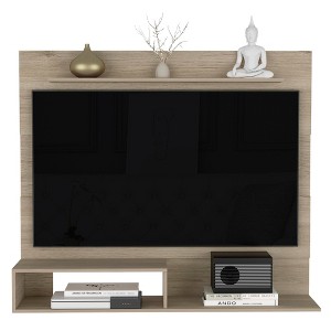 INFURNIC TV Stands and Consoles Floating Modern Entertainment Center with Multiple Shelves for Comprehensive Storage, Beige, 60.62"*21.25"*4" - 1 of 4