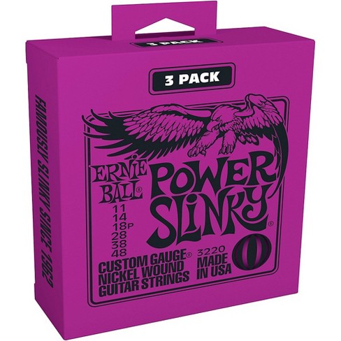 Ernie Ball 3220 Nickel Power Slinky Electric Guitar Strings 3 pack