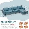 Costway Modular 4 Seat Convertible Sofa  w/ Reversible Chaise & 2 USB Ports - 4 of 4