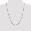 Black Bow Jewelry 1.6mm 14k Yellow Gold Diamond Cut Open Franco Chain Necklace - 2 of 4