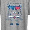 Women's - SpongeBob SquarePants - Flag Fill Sunglasses Short Sleeve Graphic T-Shirt - 2 of 4