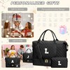Gifts for Women Initial Travel Duffle Bag Quilted Weekender Carry-On O - 2 of 4