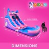 Pogo Bounce House Crossover Kids Inflatable Water Slide, with Blower, 12 ft - 2 of 4