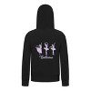 Everyday Kids Ballerina Girls Zip Up Hoodie – Purple Dancer Silhouette Ballet Sweatshirt - 2 of 4