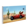 Stupell Industries Race Car Bunny Driving Desert Canyon, 17" x 7" - 3 of 4