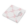 Sweet Jojo Designs Girl Fabric Storage Bins Set Ballerina and Ballet Bows Pink and White - 4 of 4