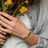 EVERLY JEWELRY | Yellow Plated Sterling Silver 19 1/5 CT TGW Malachite Bracelet, 8.5 inch - 4 of 4