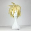 Unique Bargains Women's Wigs 14" Gold Tone with Wig Cap Straight Hair - 2 of 4