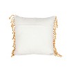 20x20 Hand Woven Ochre Striped Filled Throw Pillow by Foreside Home & Garden - 4 of 4