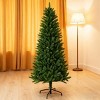 Slim Pencil Artificial Christmas Tree with Lifelike Greenery, Full Branches, Safe PVC Needles and Easy Assembly Foldable Design - 2 of 4