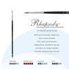 Creative Mark Rhapsody Kolinsky Sable Brushes for Professional Watercolorists - Round  Excellent Spring, Full Belly, Split-Proof Points, Chrome - 2 of 4