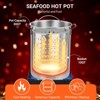 30Qt Turkey Fryer Outdoor Deep Fryer Seafood Boiler Steamer, 0-5 PSI Regulator, Fish Fryer Pot with Injector Thermometer Kit - 4 of 4