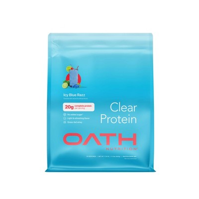 Oath Nutrition 18 Servings Clear Protein Powder - Icy Blue Raspberry