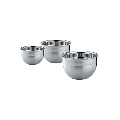 Nutrichef 6 Piece Stainless Steel Home Kitchen Stackable Food Prep Serving  Bowl Set For Cooking, Marinating, And Mixing : Target