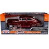 1948 Chevrolet Aerosedan Fleetline Dark Red Metallic 1/24 Diecast Model Car by Motormax - 3 of 3