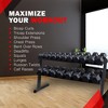 Body Solid 2 Tier Horizontal Dumbbell Rack with Heavy Gauge Steel Construction and Welded Tubing Feature for Sports and Workout Equipment - 4 of 4