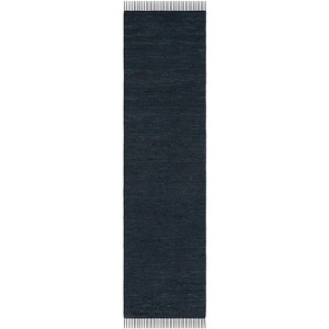 Vintage Leather W/ Fringes VTL501 Flat Weave Indoor Rugs - Safavieh - 1 of 4