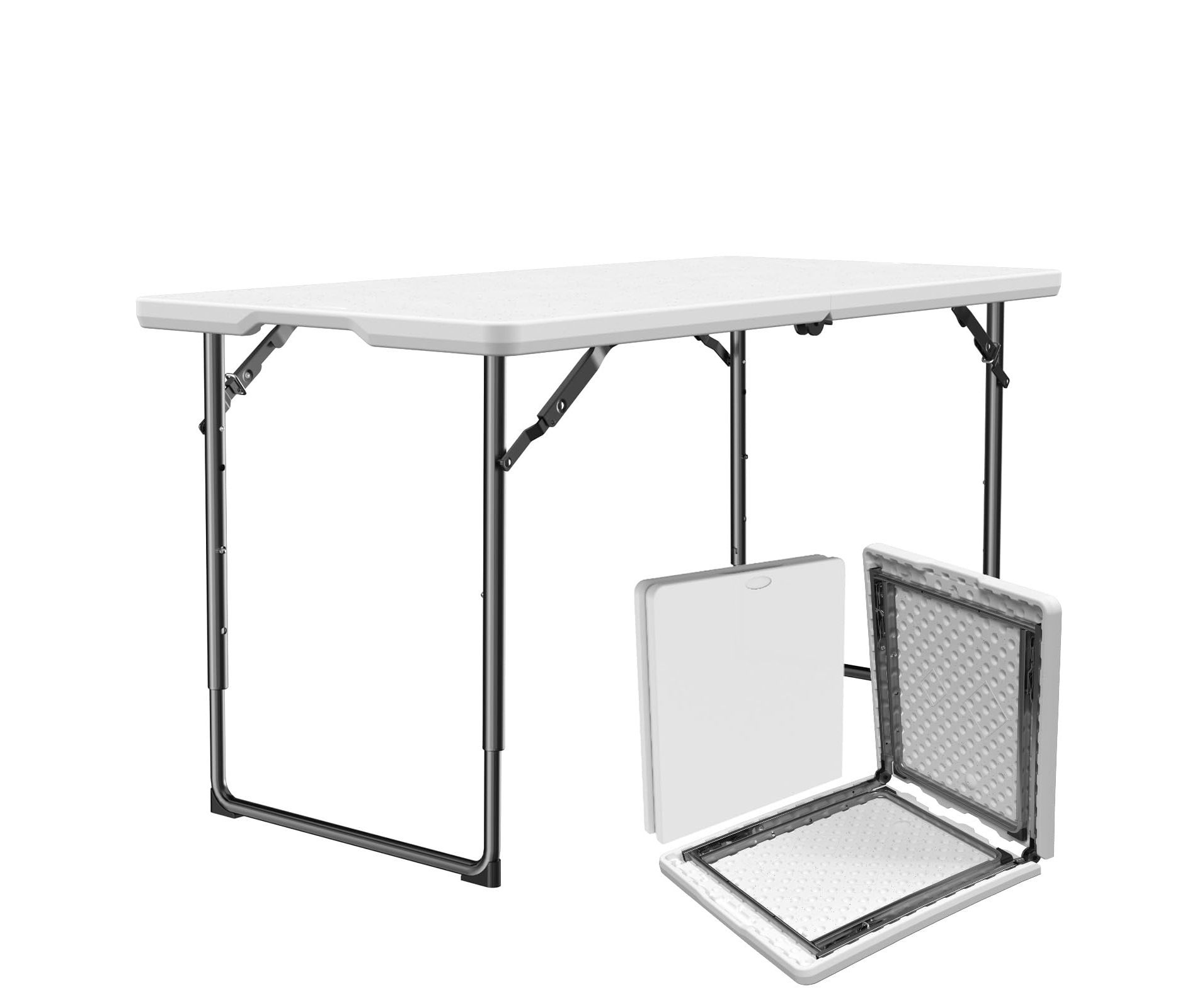 MAKE CHANGES Folding Table 6ft/4 ft Foldable & Portable for Outdoor Indoor