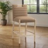 Meridian Furniture,Aimee Brown Vegan Leather Counter Stool - 2 of 4
