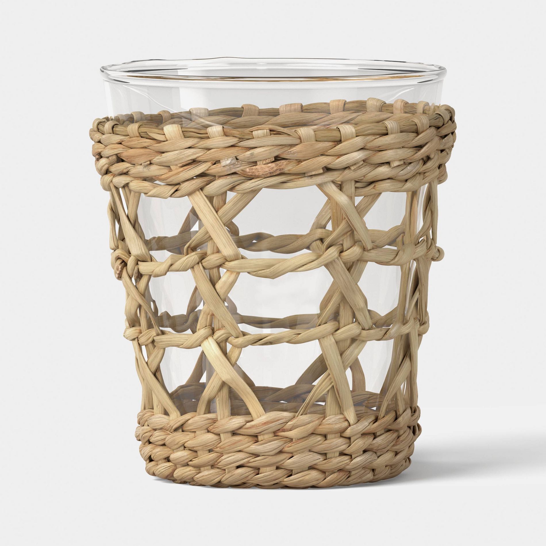 16.9oz Woven Rattan Glass - Threshold™