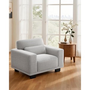 65 inch living room sofa, 3-seater sofa with wide armrests and deep seats, comfortable 3-layer sofa, sofa with detachable and washable lid - 1 of 4