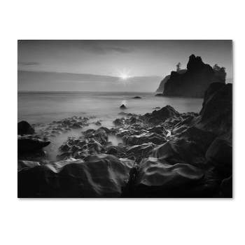 35" x 47" Sunset At Ruby Beach by Moises Levy - Trademark Fine Art