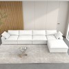 Cloud Modular Sectional Sofa Couch,160.6" L Shaped Convertible Couches with Storage Ottoman for Living Room,Sofa Covers Washable&Replaceable - 3 of 4
