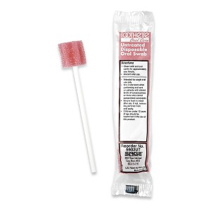 Toothette 5-1/3 Inch Length Oral Swab with Pink Foam Tip 5602UT, 250 Ct - 1 of 4
