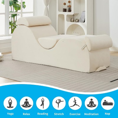 Mjkone Yoga Chair, Chaise Lounge Chair for Yoga