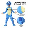 Garvee Triceratops Deluxe Kids Dinosaur Costume for Halloween Dinosaur Dress Up Party (Blue/Yellow,T) - 4 of 4