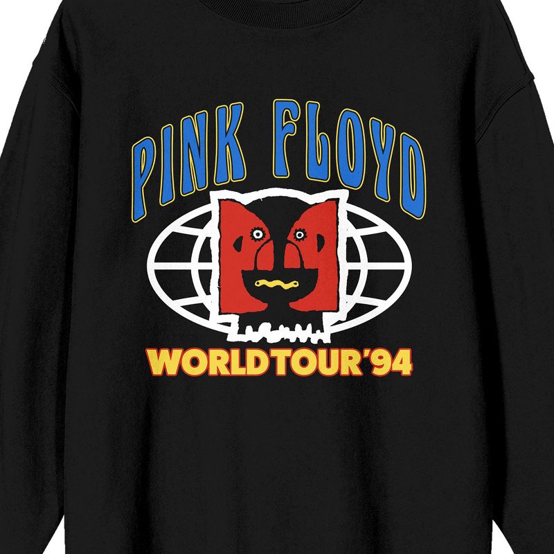 Pink Floyd Heads Men's Black Long Sleeve Sweatshirt, 2 of 4
