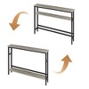 Narrow Console Table 2 Tier with Adjustable Shelf, Slim Sofa Table for Living Room, Entryway, Hallway, Foyer - 4 of 4