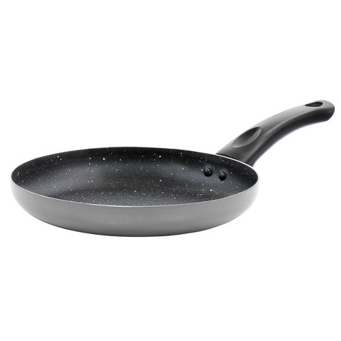 8 in. Aluminum Nonstick Frying Pan in Black
