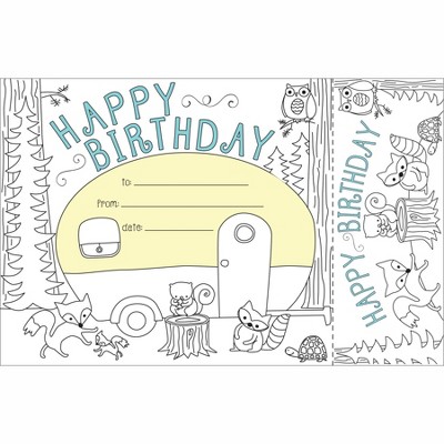 Barker Creek Color Me! Happy Birthday Awards and Bookmarks Set , pk of 30