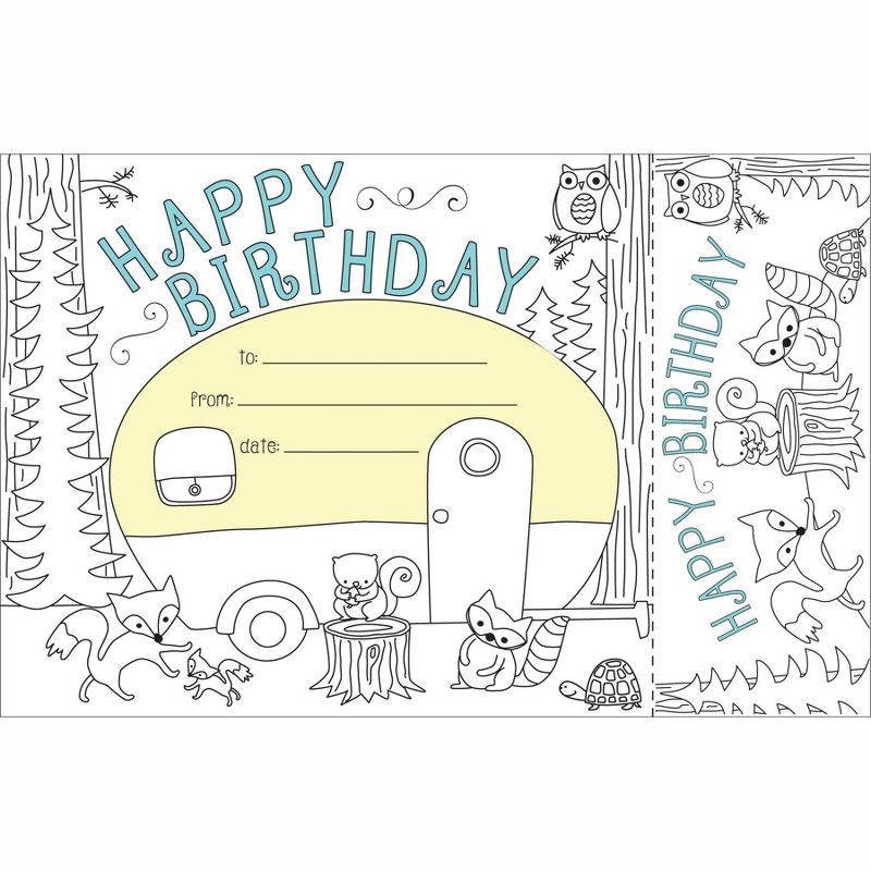 Barker Creek Color Me! Happy Birthday Awards and Bookmarks Set , pk of 30, 1 of 3