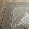 Oriental Weavers Caicos CA03N Grey/ Light Grey Indoor/Outdoor Area Rug - 1'10" x 7'6" - 3 of 4