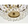 Elegant Lighting Cora 10 inch flush mount in brass - 4 of 4
