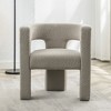 KINWELL 28" Wide Boucle Upholstered Square Armchair - 2 of 4