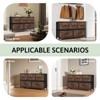 FONTOI Decorative Storage Cabinets, Contemporary Storage Cabinet, Perfect for Storing Essentials in Style, Brown, 39.4"*11.81"*21.85" - 2 of 4
