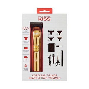 KISS Products Cordless T-Blade Beard & Hair Trimmer - 1 of 4