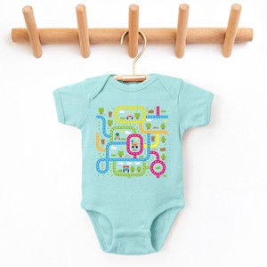 Leo The Truck Colorful Roads - Baby Short Sleeve Graphic Bodysuit - 1 of 3