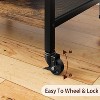 Printer Stand, Large Printer Table with Power Outlets and USB Ports, Mobile Printer Stand, 3 Tier Rolling Printer Cart with Adjustable Storage Shelf - 4 of 4