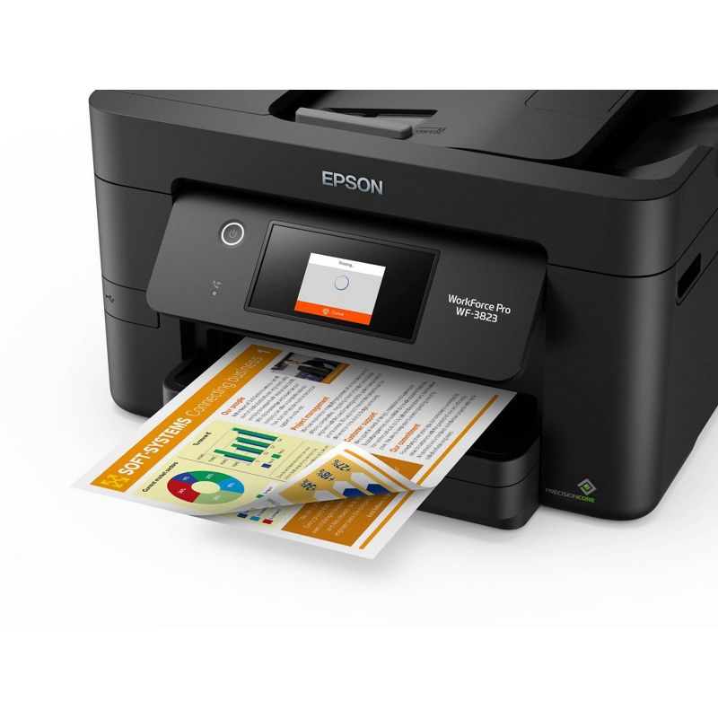Epson WorkForce WF-3823 All-in-One Inkjet Printer Scanner Copier - Black, 6 of 10