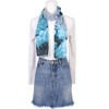 INSPIRE CHIC Women's Floral Chiffon Lotus Lightweight Soft Sheer Long Head Wrap Shawl Scarves 1Pc - 2 of 4