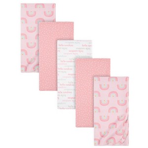 Gerber Baby Flannel Receiving Blankets, 5-Pack - 1 of 4