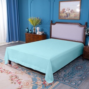 Brushed Microfiber Flat Sheet Only, Super Soft Hotel Quality Top Sheet - NTBAY - 1 of 4