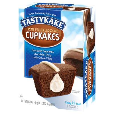 Tastykake Creme Filled Chocolate Cupcakes - 14.25oz/12pk